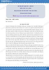 Đề thi giữa kì 1 Văn 6 Kết nối tri thức - Đề số 3